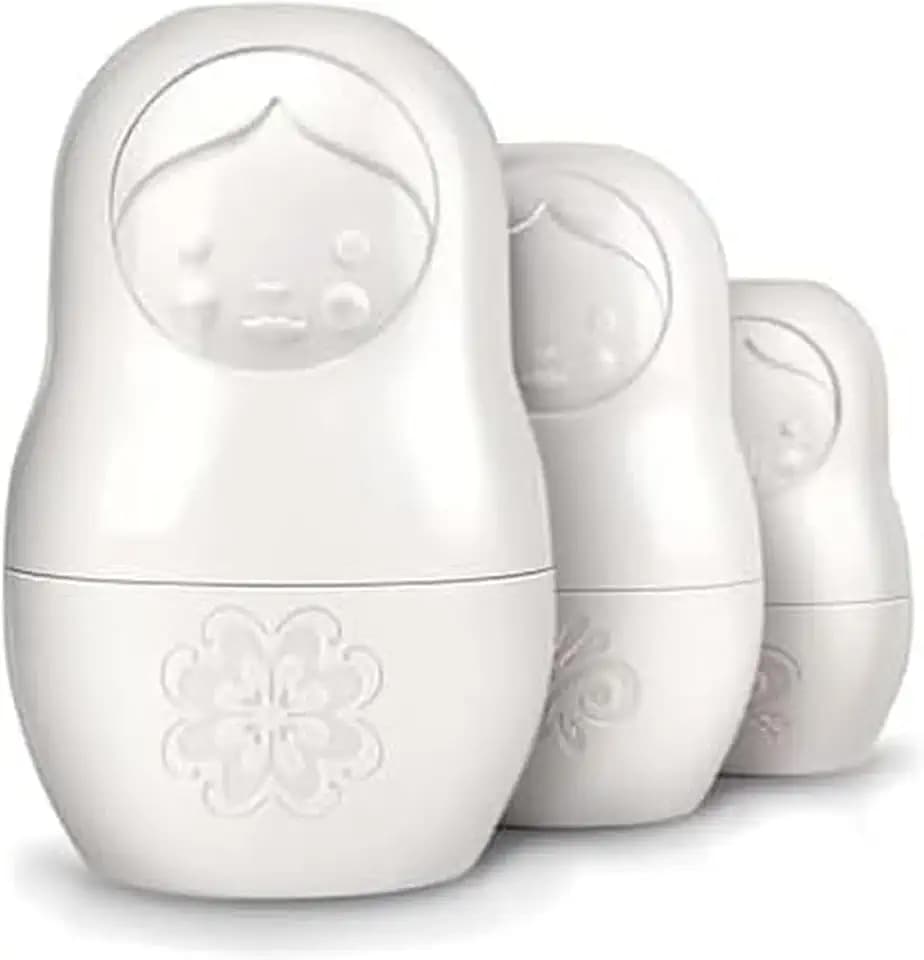 Genuine Fred M-CUPS Matryoshka Measuring Cups, Set of 6, Russian Doll Nesting Measuring Cups, White