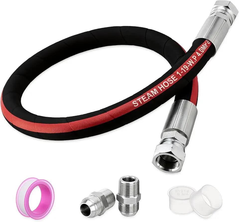 3/4 in x 40 in NPT Air Compressor Jumper Hose, 700 PSI, 428°F