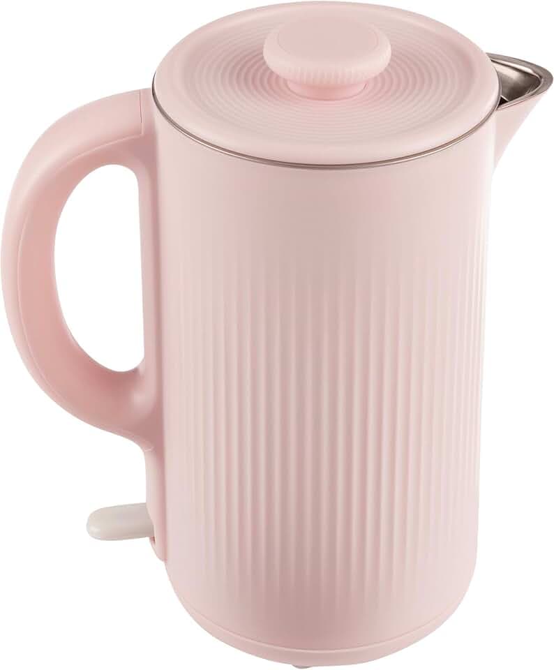 Classic Cuisine Electric Kettle, Pink, 8” x 5.5” x 10”