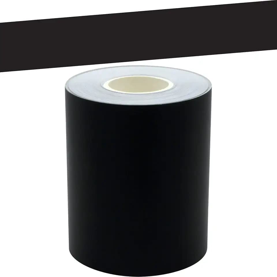 Teacher Created Resources Black Straight Rolled Border Trim - 50ft - Decorate Bulletin Boards, Walls, Desks, Windows, Doors, Lockers, Schools, Classrooms, Homeschool & Offices