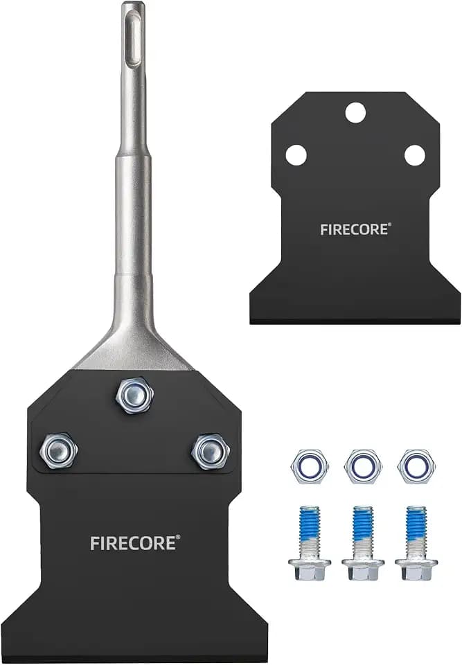 Firecore 4 Inch x 10 Inch SDS Plus Floor Scraper with Replacement Blade