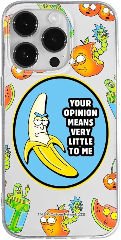 ERT GROUP Handyhülle für iPhone 14 PRO MAX Original und offiziell Lizenziertes Rick and Morty Muster Rick & Morty 009 optimal an die Form des Handy angepasst, teilweise transparent