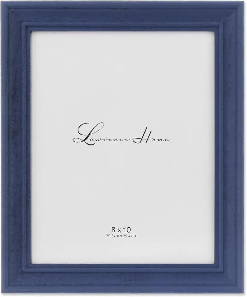 Lawrence Frames 8x10 Durham Weathered Navy Blue Wood Picture Frame