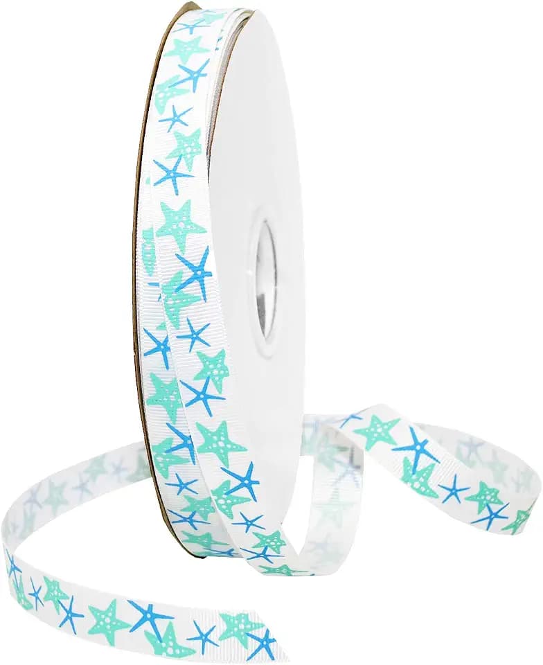 Morex Ribbon Costal Celebrations Ribbon 5/8 inches by 100 Yards White