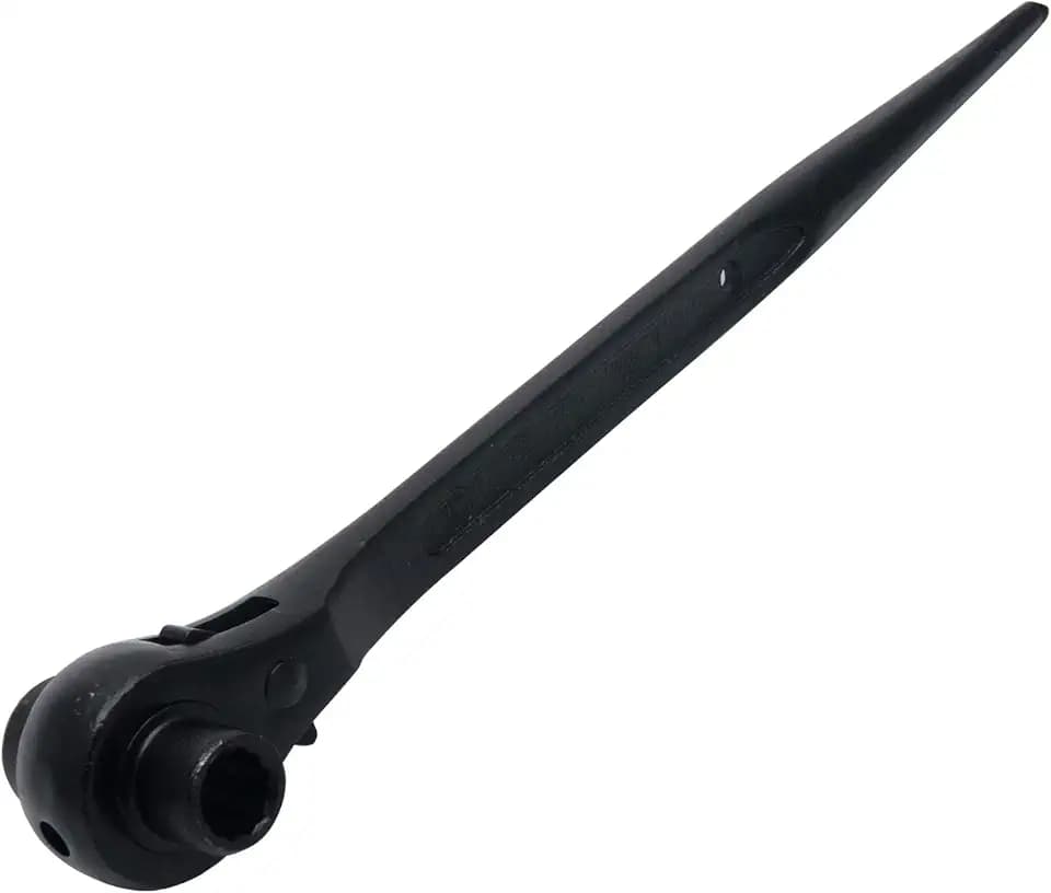 12 Point Ratchet Spanner, 12mm x 14mm Metric Combination Spanner Double Ended Socket Ratcheting Scaffold Wrench for Fitter, Mold Manufacturing (Black)