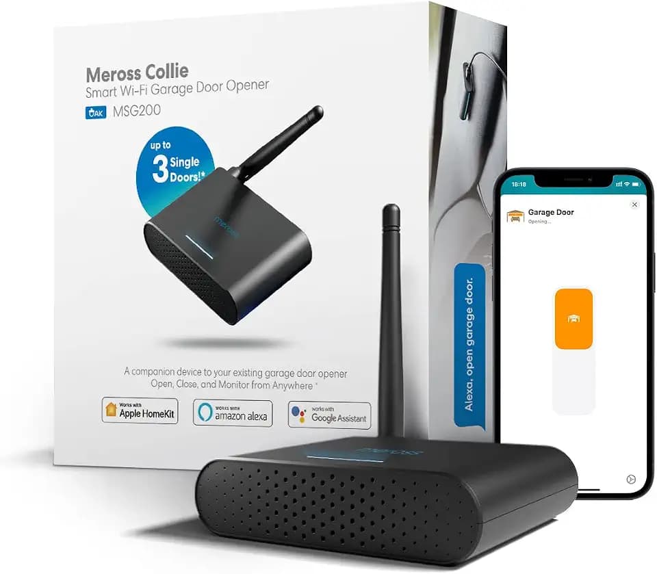 meross Smart Garage Door Opener Remote with External Antenna
