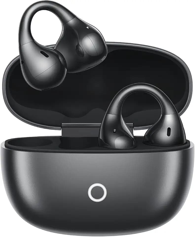 realme Buds Clip, Ear-Fitting Design, Titanium-Fit Design, Dual-Magnet Large-Amplitude Speaker, 5.3g Paper-Light Weight, Live Translation, Titanium Black EU