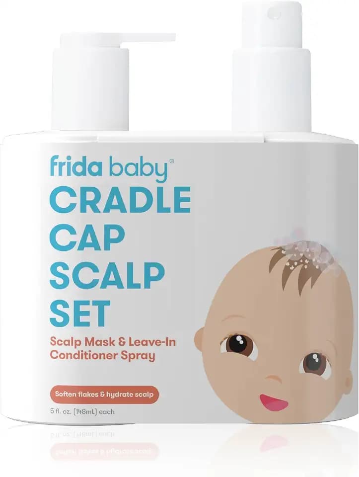 Frida Baby Cradle Cap Treatment Kit, Shampoo + Flake Fixer Scalp Spray