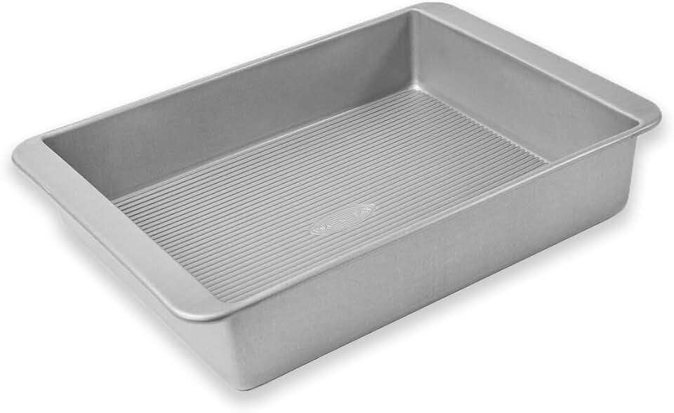 USA Pan Nonstick Roasting and Deep Lasagna Pan, 16 x 10.3-Inch