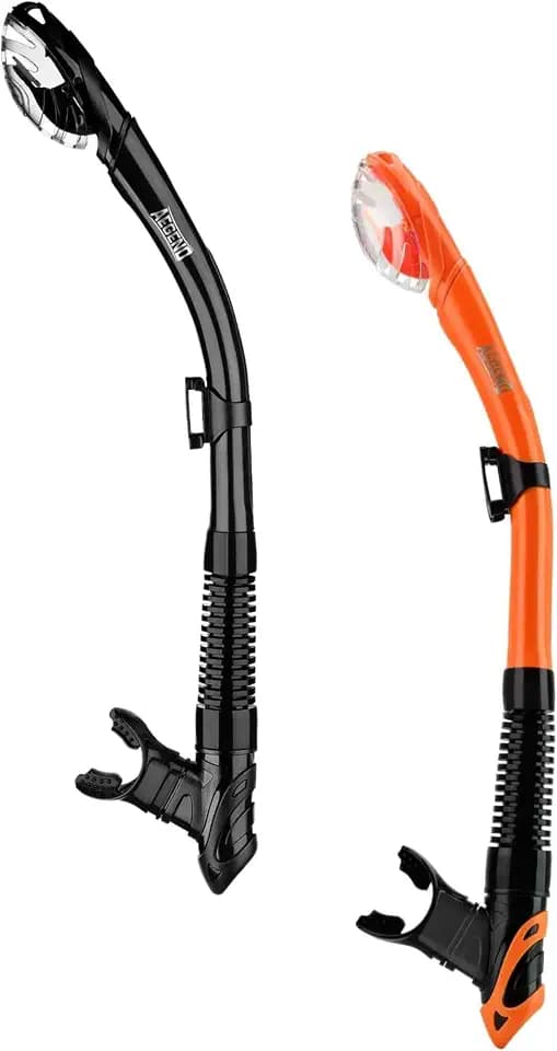 Aegend Diving Dry Snorkel for Adult Youth with Purge Valve, Flexible Tube