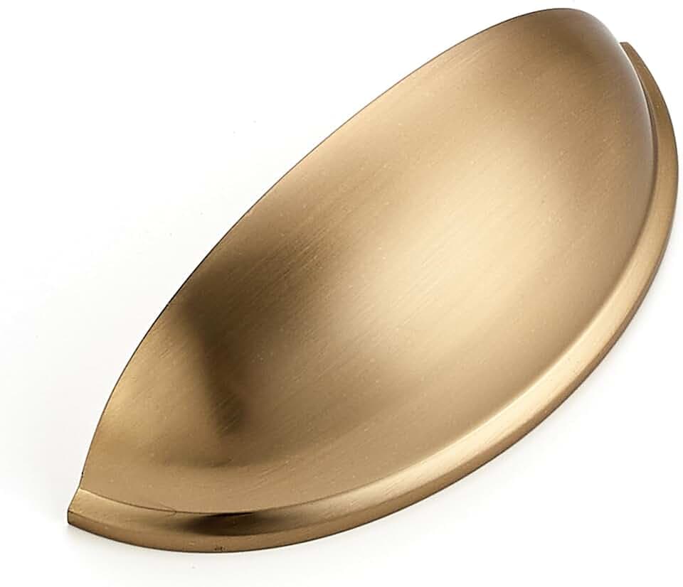 Ravinte Champagne Bronze Drawer Pulls Cabinet Cup Pulls 3 Inch 1 Pack