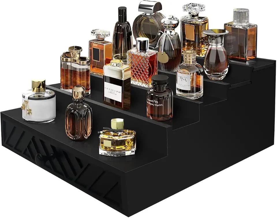 Cologne Organizer for Men,5 Tier Wood Cologne Stand,Perfume Stand Organizer