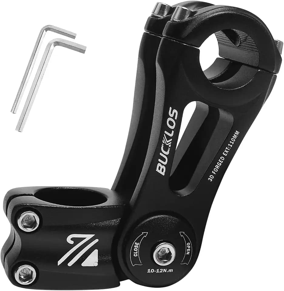 BUCKLOS Adjustable Bike Stem Riser MTB for 25.4mm 31.8mm Handlebar Extender