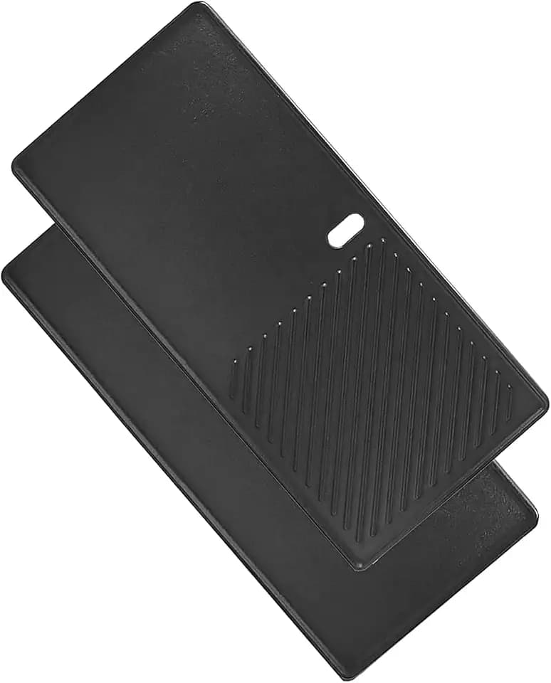 Denmay Gusseisen Grillplatte 43 x 21cm für Charbroil, Enders Boston 3, Enders Monroe 3 Pro, Landmann Triton 3&4, Profi Cook PC-GG 1058/1059, Barbecook Siesta 310, Broil King, 1 Stück