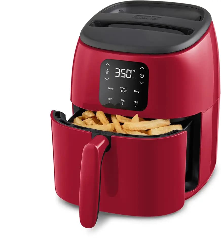 Dash Tasti-Crisp Digital Air Fryer, 2.6 Quart, Red