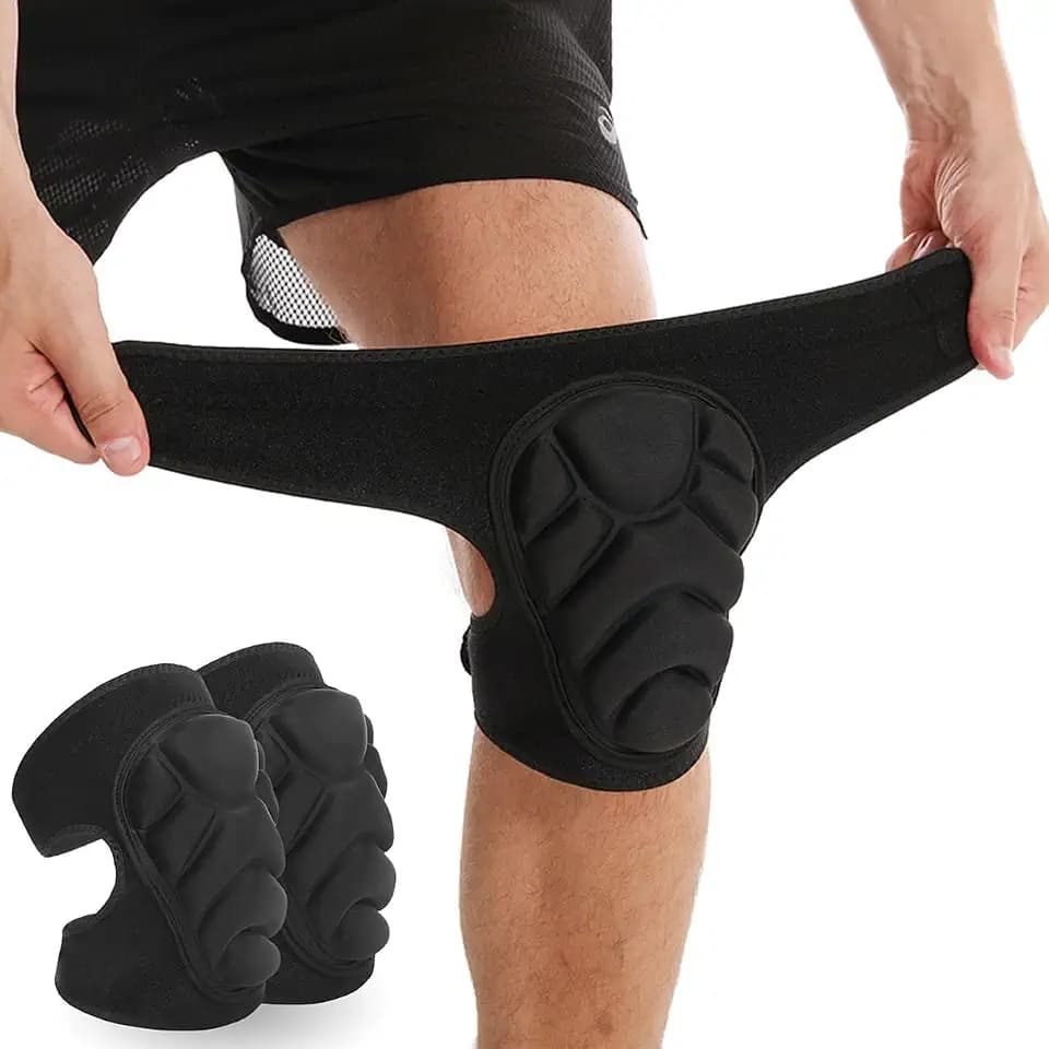 SUJAYU Volleyball Knee Pads for Women & Men, Dance Knee Pad for Women Men Wrestling Knee Pad Wrestling Gear, Crash Pad Roller Skating Gear Knee Protector Soft Knee Pads for Work (X-Large)