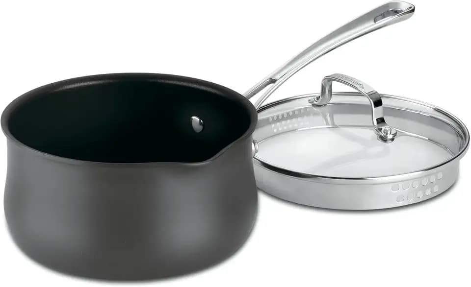 Cuisinart Contour 2-Quart PURELYCERAMIC™ Nonstick PFAS Free Hard-Anodized Saucepan with Cover, 6419C-18P