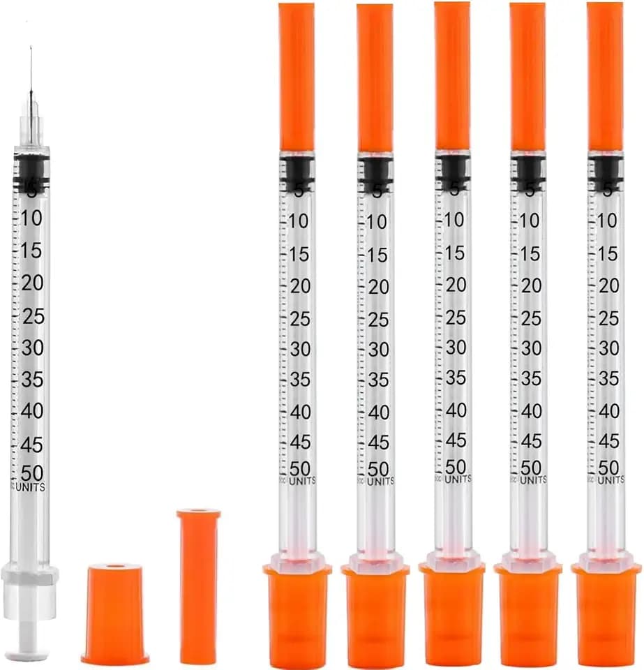 100 Pack 1/2 ml/cc 31Ga Lab Supplies, Individually Package