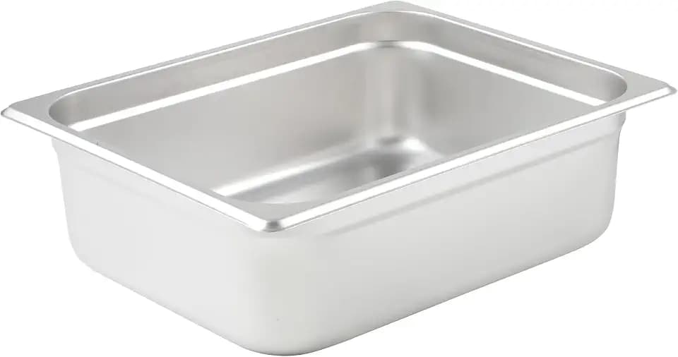 Winco Anti-Jamming Steam Pan, Half-Size x 4-Inch, Standard Weight