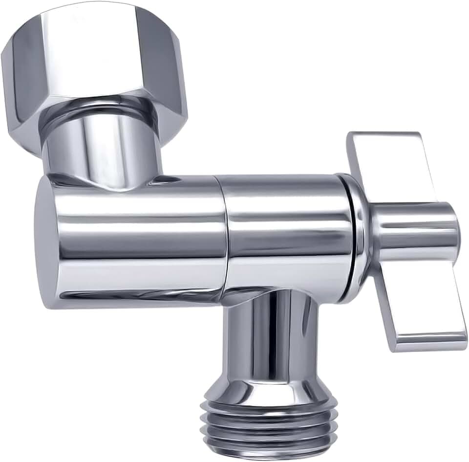 G-Sunny All Metal Shower Angle Adapter, Adjustable Shower Head Extension Adapter, Solid Brass Shower Head Elbow,Adjust Angle to Upgrade Shower Experience,Universal Connection (chrome)