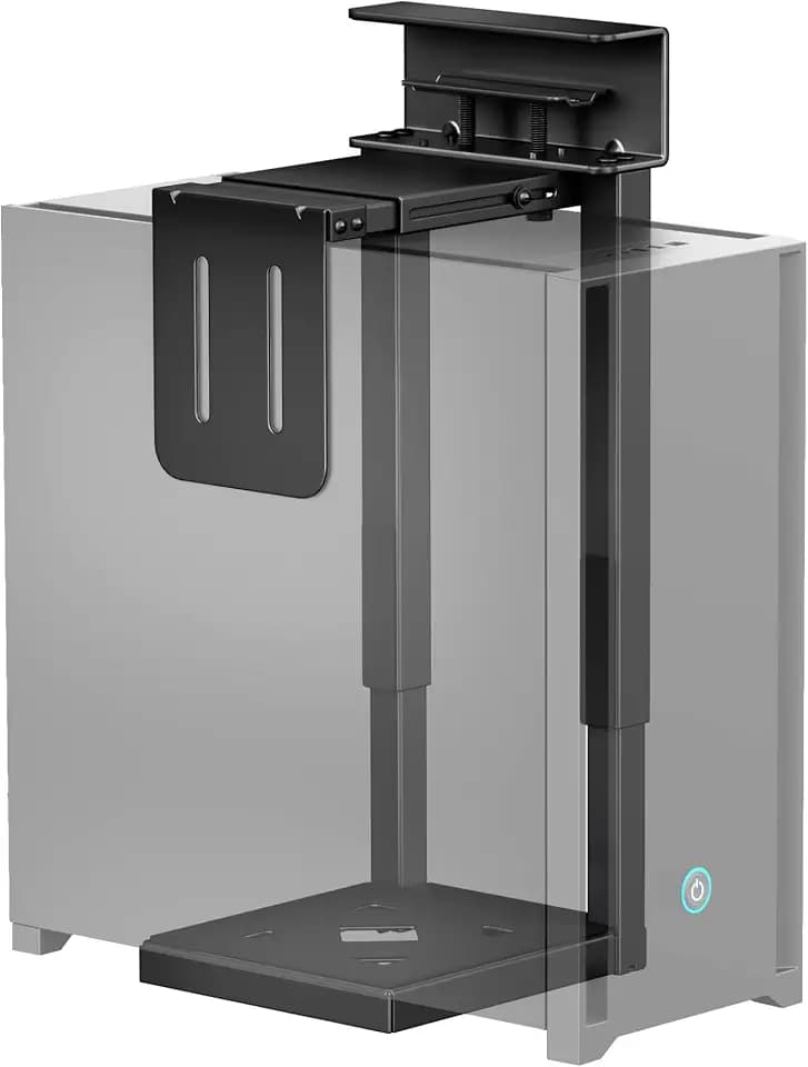 monTEK 30KGHeavyDuty PC-Halterung unter Schreibtisch,Ohne Bohren montierbar