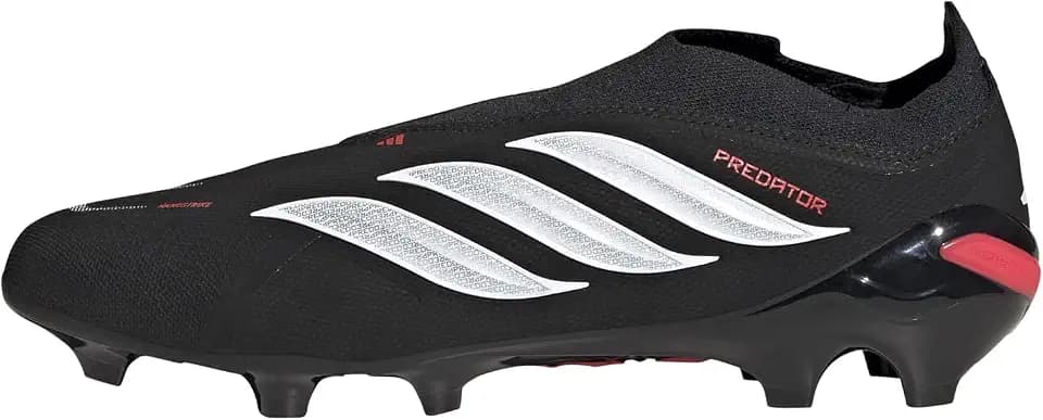adidas League Laceless Firm Ground Soccer Cleats - Red, White
