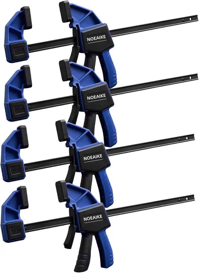 4-Pack 12 Inch Quick Bar Clamps for Woodworking
