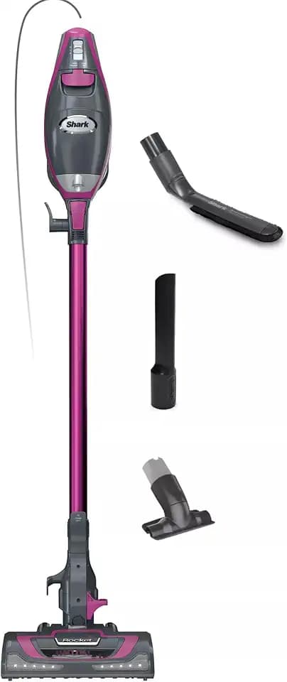 Shark Rocket Pro DLX Corded Stick Vacuum, XL Cup, Handheld, Fuchsia, HV371