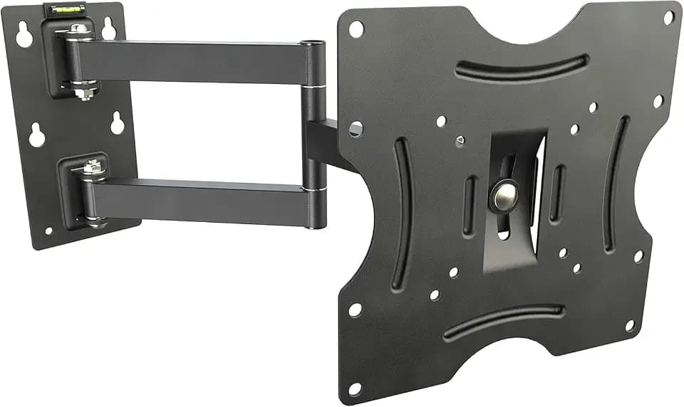RICOO TV Wandhalterung Schwenkbar Fernseher Halterung für 32-55 Zoll Schwenkarm Fernsehhalterung für Wand R02 Wand-Halter Neigbar Flach OLED Curved Fernseh-Arm bis 30 Kg & VESA 200 x 200 mm