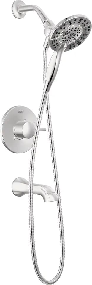 Delta Albion Bathtub Shower Faucet Set in Chrome 1.75 GPM, T144855-I