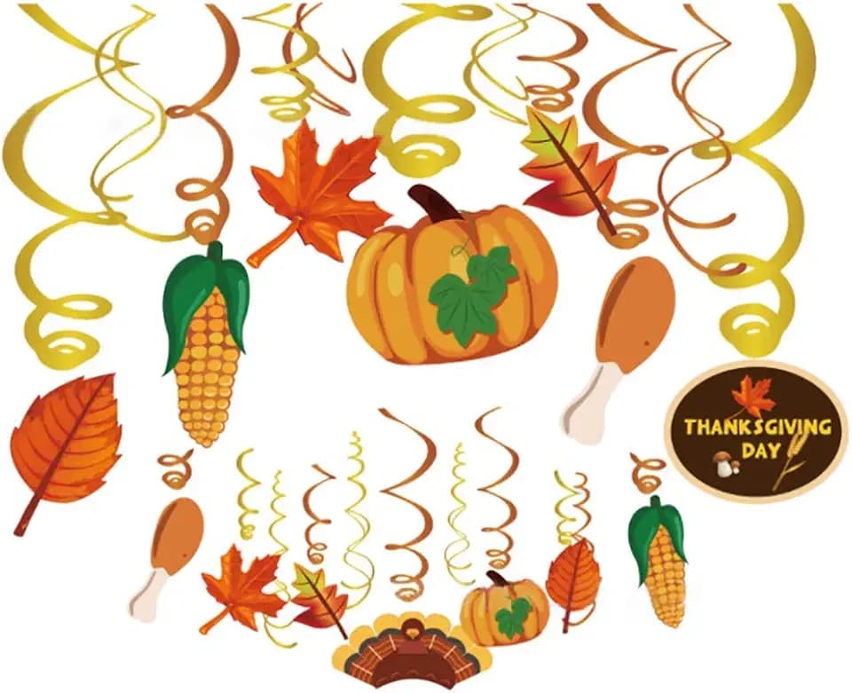 Fall Decorations,Thanksgiving Decorations,Autumn Decorations for Girls,Boys,Kids,Home,Classroom,Office,Bedroom,Baby Shower(30Ct)