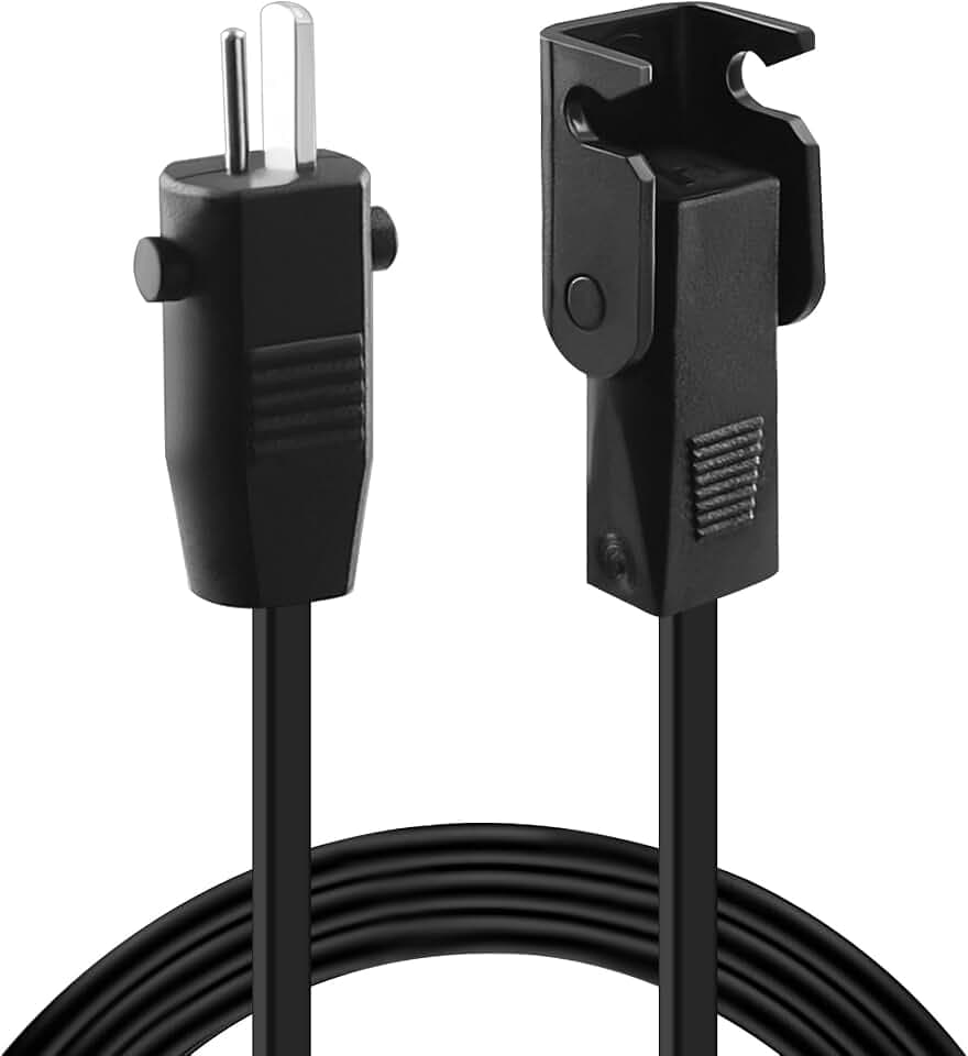 6.6 Feet Power Cord for Recliner Chair, 2-Pin Power Recliner Extension Cord, Replacement Recliner Parts for Recliner Couch/Electric Sofa/Lift Chair/Standing Desk