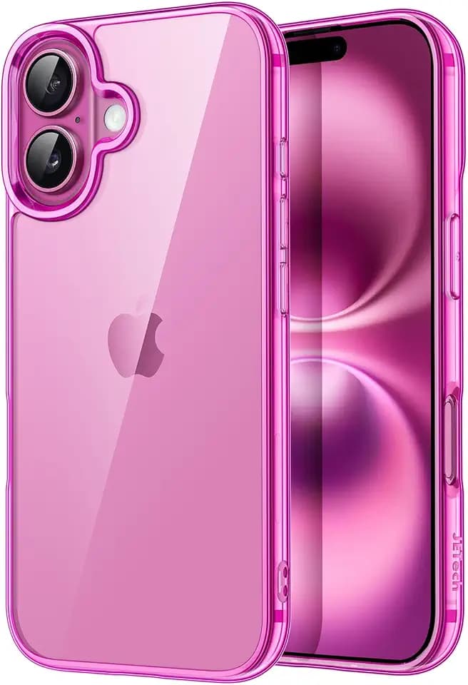 JETech Case for iPhone 16, Anti-Yellowing, Pink
