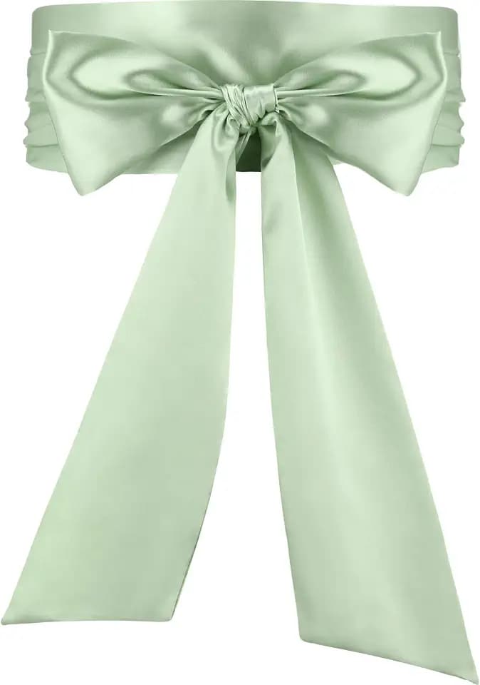 Glitopper Women Satin Waist Belt for Dress Waist Sash