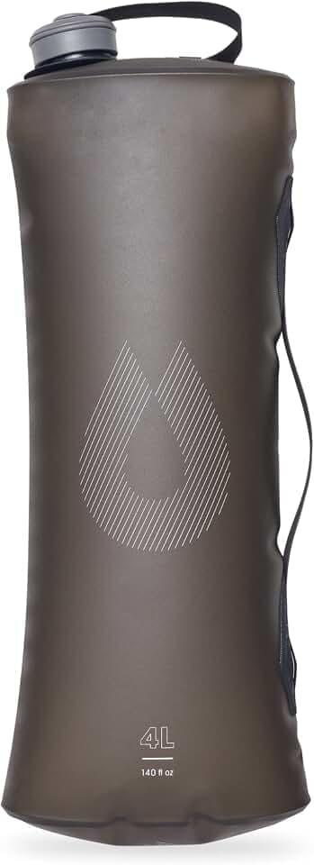 HydraPak Seeker Collapsible Camping Water Storage (4L, Mammoth Grey)