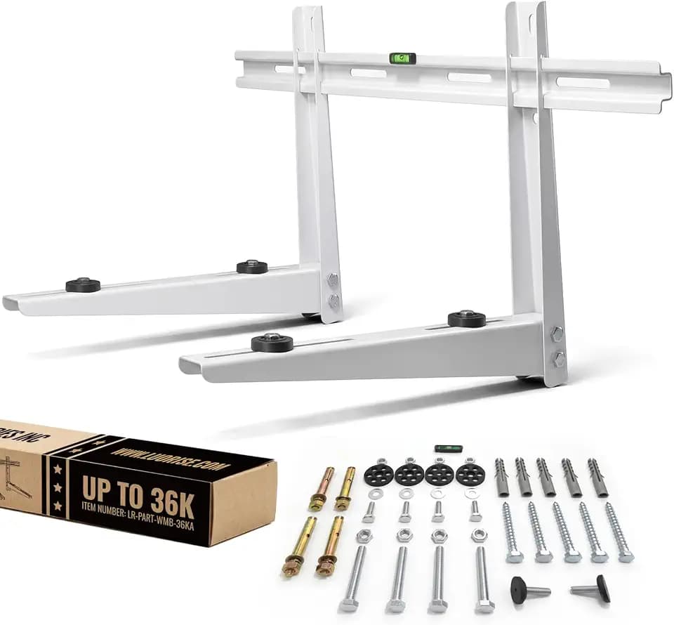 Mini Split Wall Mounting Bracket, 9000-36000 BTU, 485 Lb Capacity
