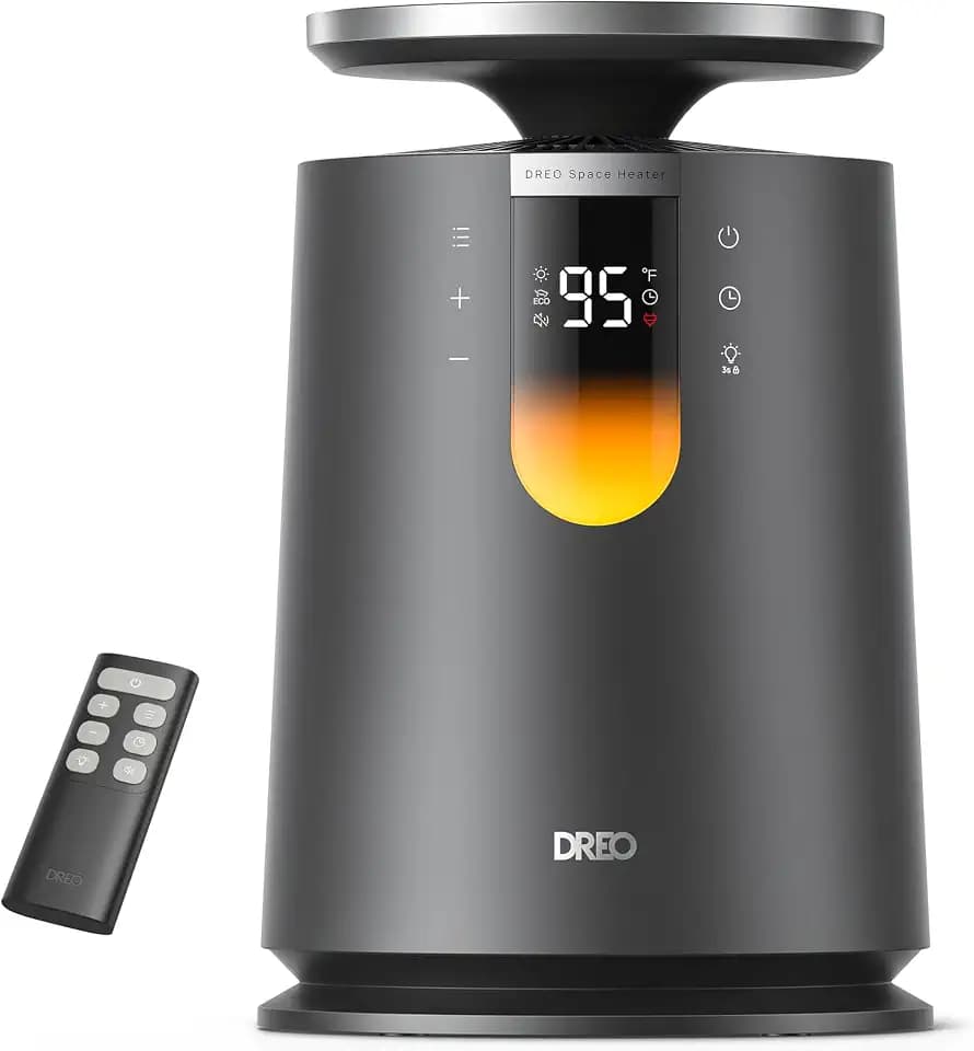 DREO Whole Room Heater for Indoor Use, 360˚Omni-directional Heat,25dB Quiet