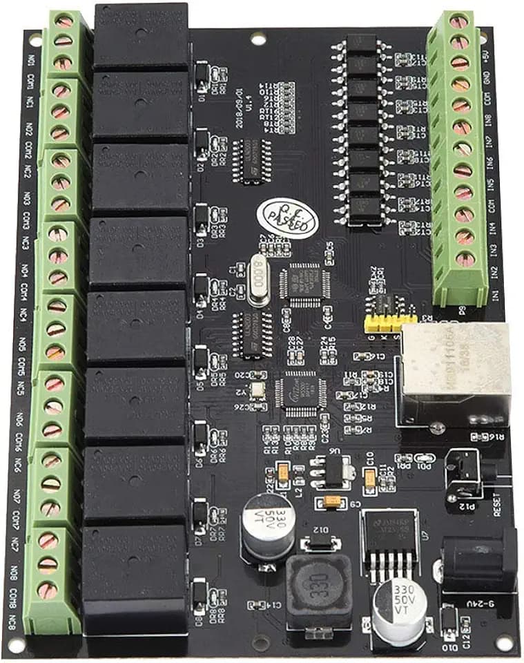 8 Channel Ethernet Relay Controller Network On-Off Switch Module TCPIP Internet Compatible