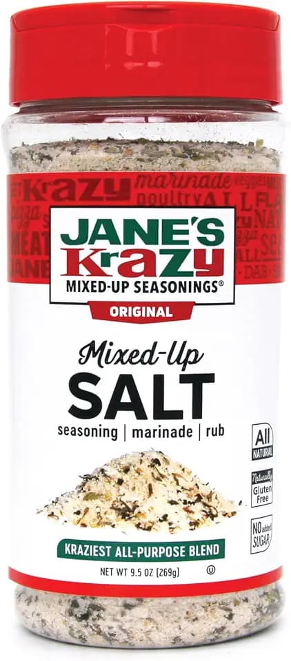 Jane's Krazy Seasonings Mixed Up Salt Canister, 9.5 Ounce