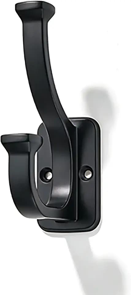 10 Pack 4-1/2inch Black Coat Hooks