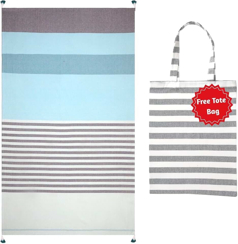 Folkulture Beach Towels Oversized 40x72 inch with Tote Bag,Toallas De Playa