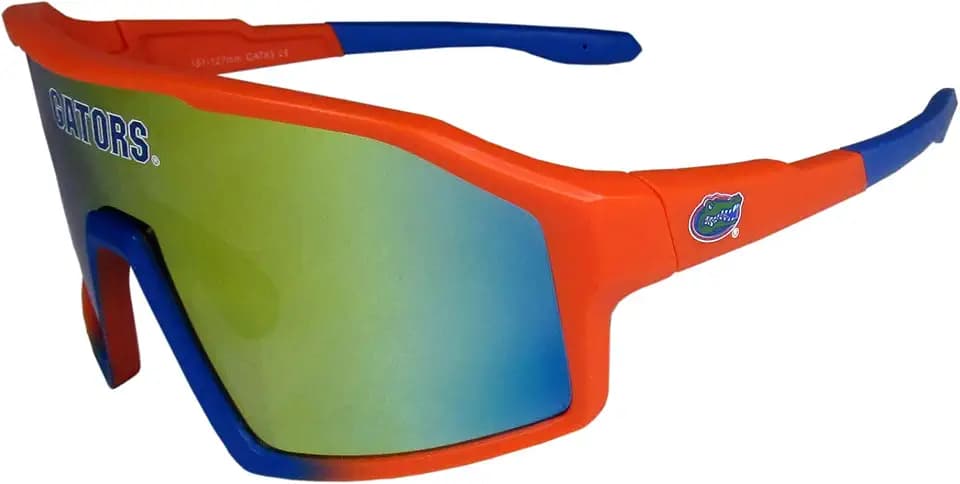 Siskiyou NCAA Texas Longhorns Aviator Shield Sunglasses, One Size, Team Colors