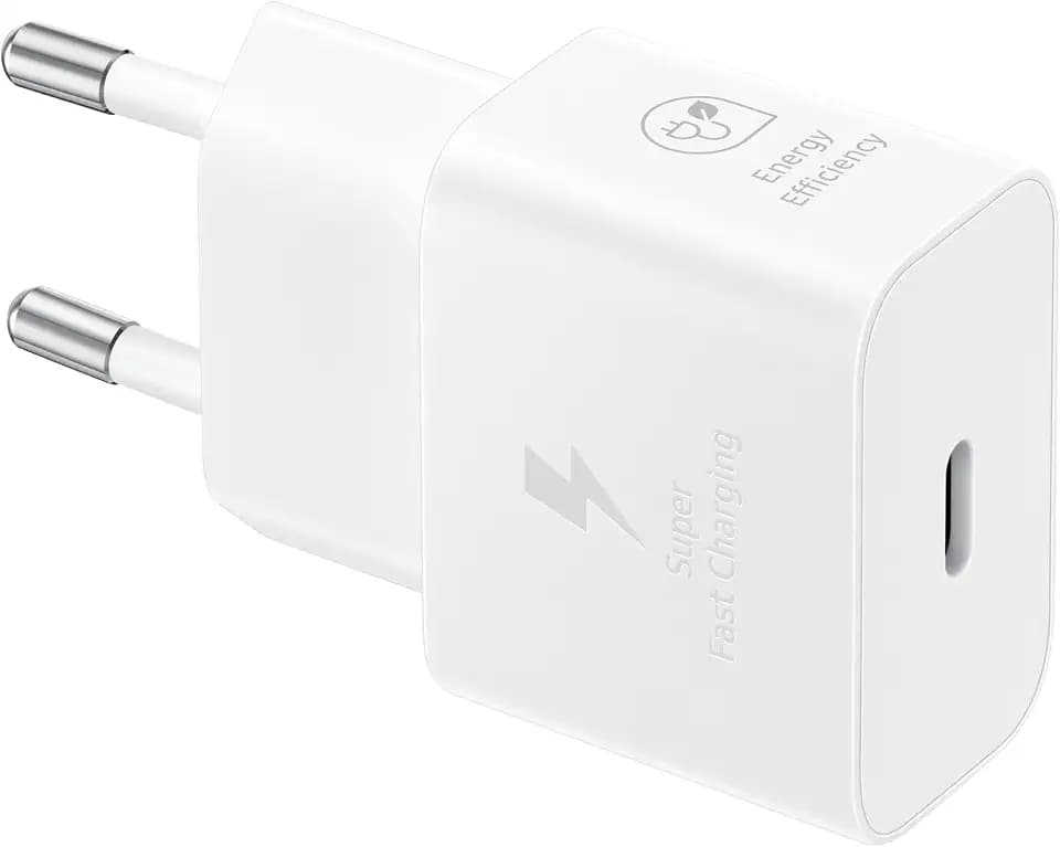 Samsung Schnellladeadapter, Energieeffizientes Ladegerät, USB-C, 25 Watt, Weiß, EP-T2510N