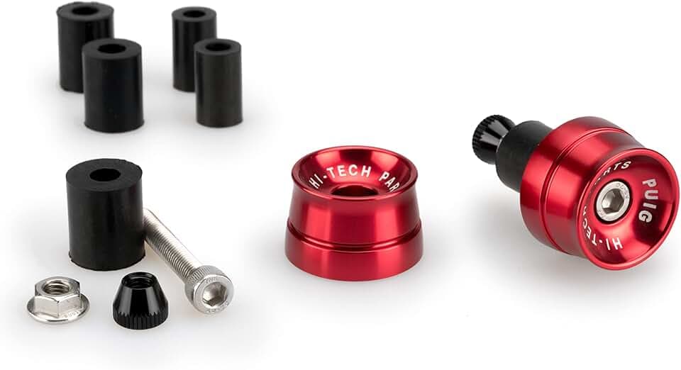 Puig 21016R Lenkergewichte Speed CNC-gefräst, Rot