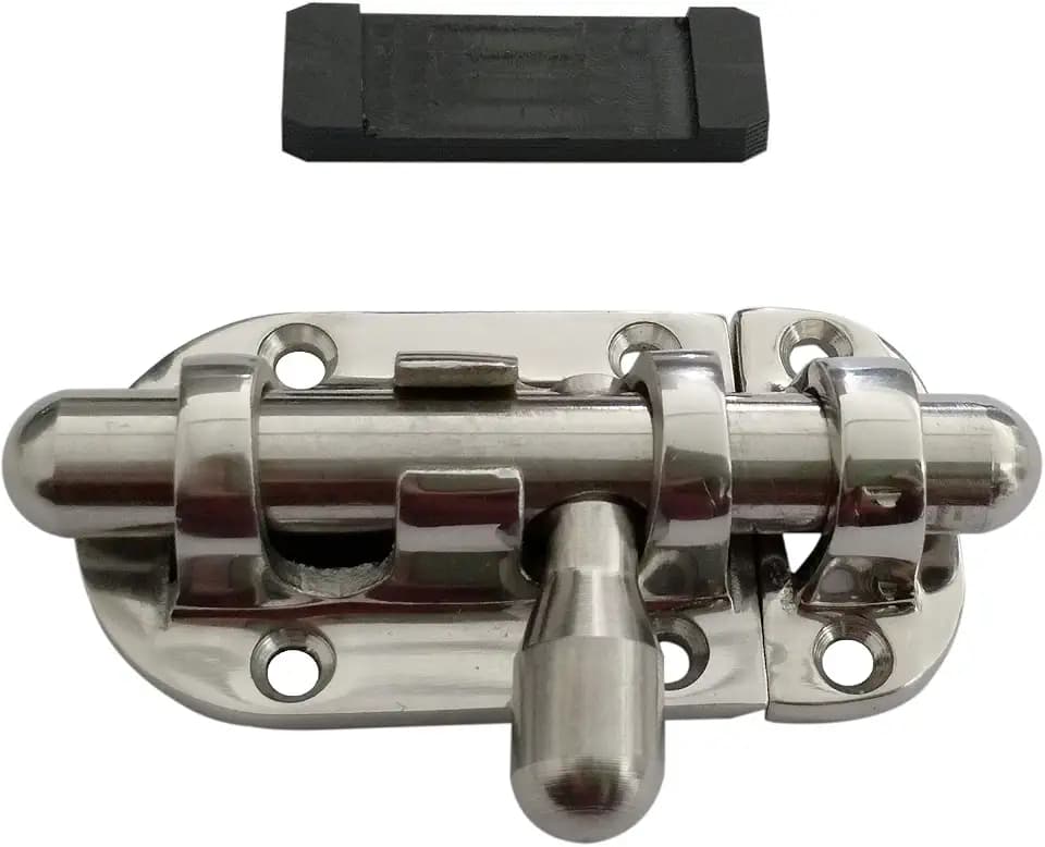 1SET Marine 316 SS 2-3/8 Inch (60MM) Locker Latch Slide Barrel Bolt for Marine Boat Window/Door/Hatch/Cabinet