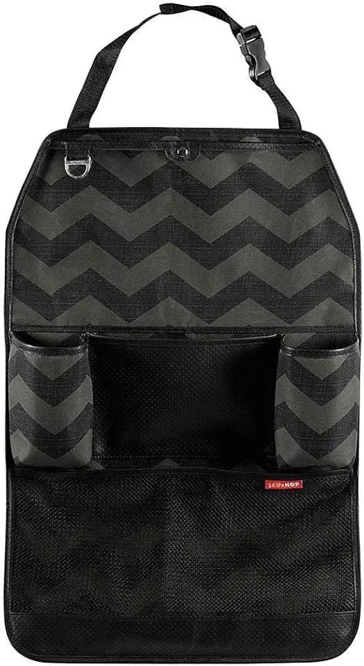 Skip Hop Back Seat Car Organizer, Style Driven, Black, 0.6 lb