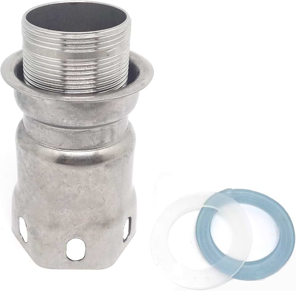 1pcs 2.36Inch Length Shank Nuts Faucet Tap Extension,Faucet Mount Extension Shank Threaded Pipe Mounting(Type:1)