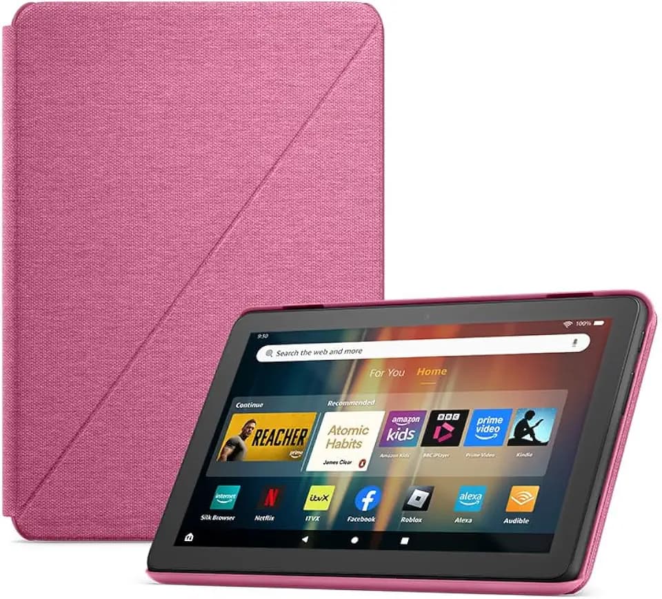Das neue Hülle von Amazon für das Fire HD 8-Tablet (nur kompatibel mit Tablets der 12. Generation), hibiskusfarben