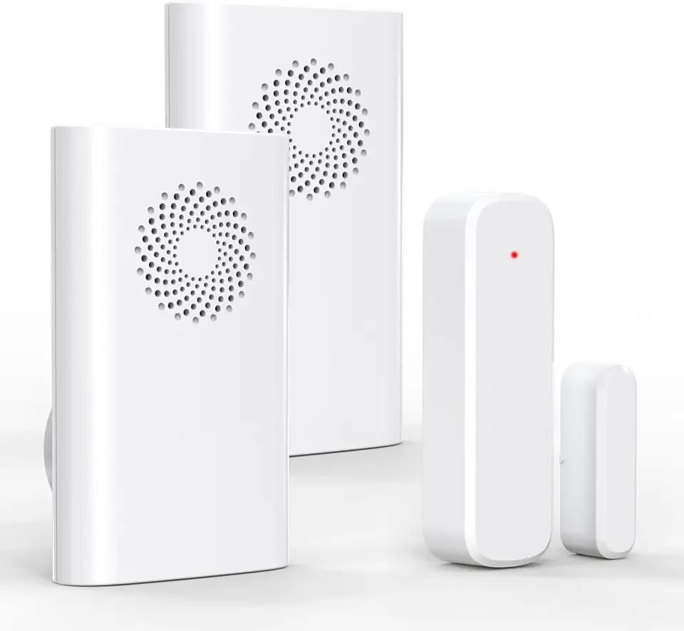 Wireless Door Chime, Door Sensor Chimes When Door Opens/Business Entering