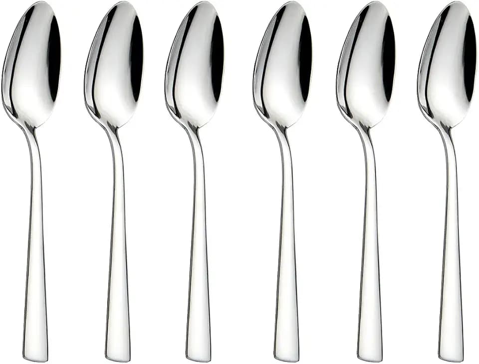 6-Pieces Teaspoons Set, 6.29 Inches Tea Spoon,Stainless Steel 18/0